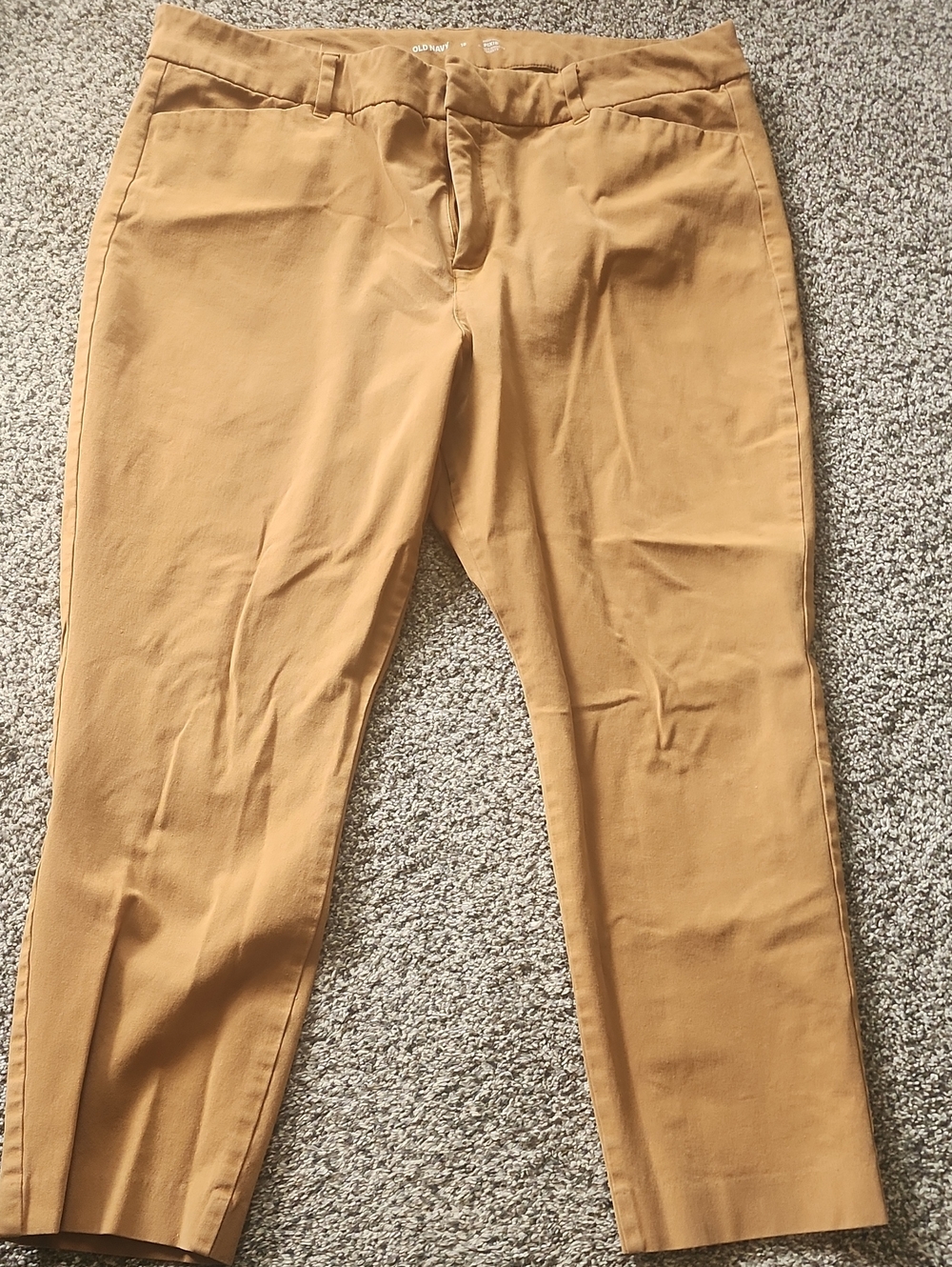 Old Navy women's Chino Pants in Mustard Brown
